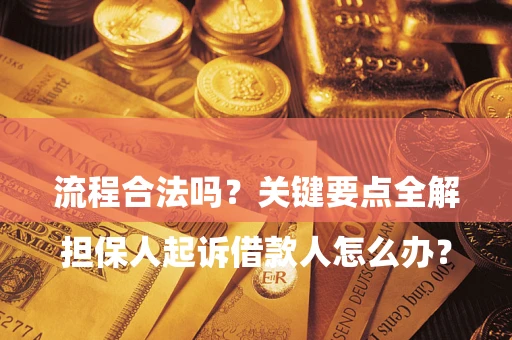 北京

担保人起诉借款人怎么办？流程合法吗？关键要点全解析