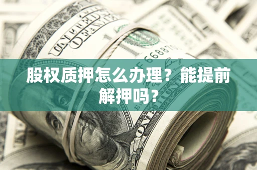 北京股权质押怎么办理？能提前解押吗？
